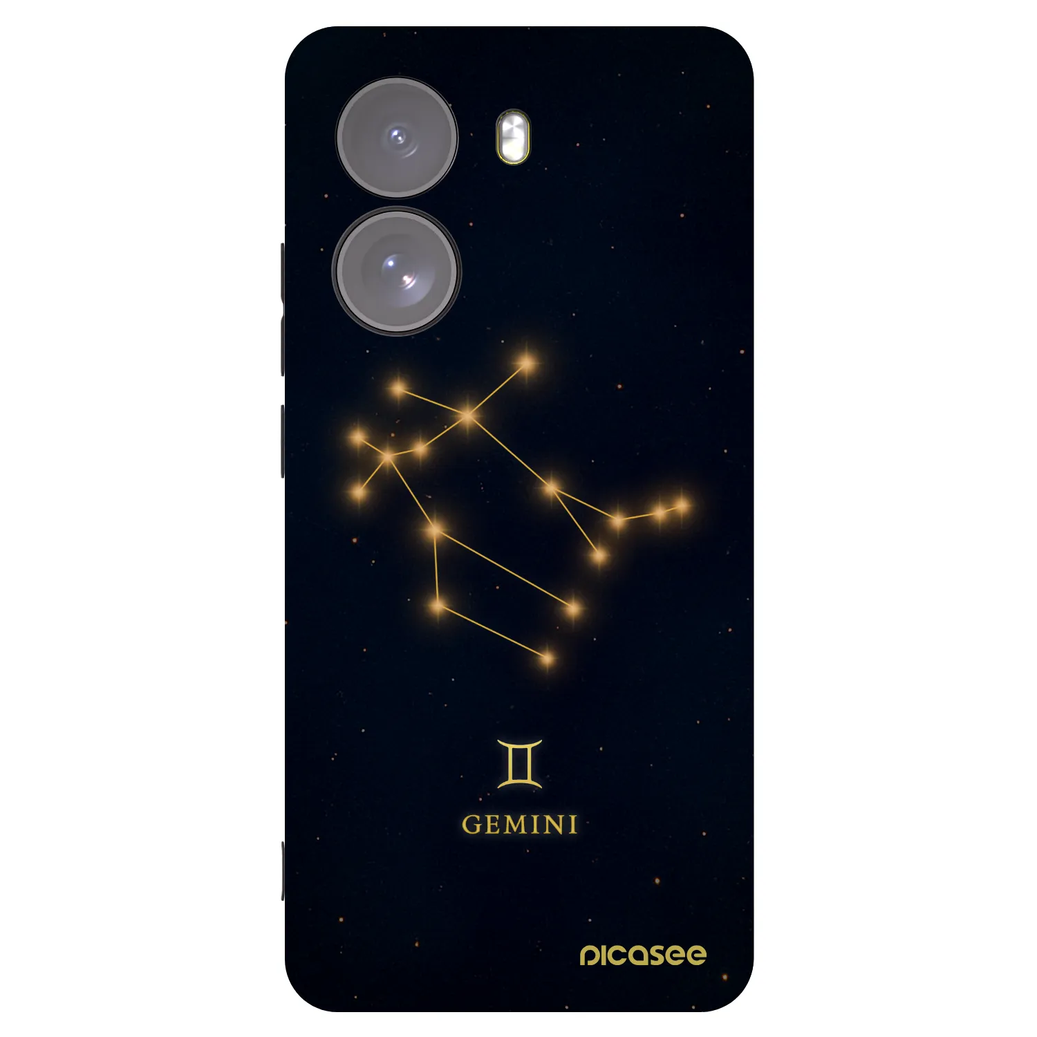 Picasee Μαύρη θήκη σιλικόνης για Xiaomi Poco X7 - GEMINI