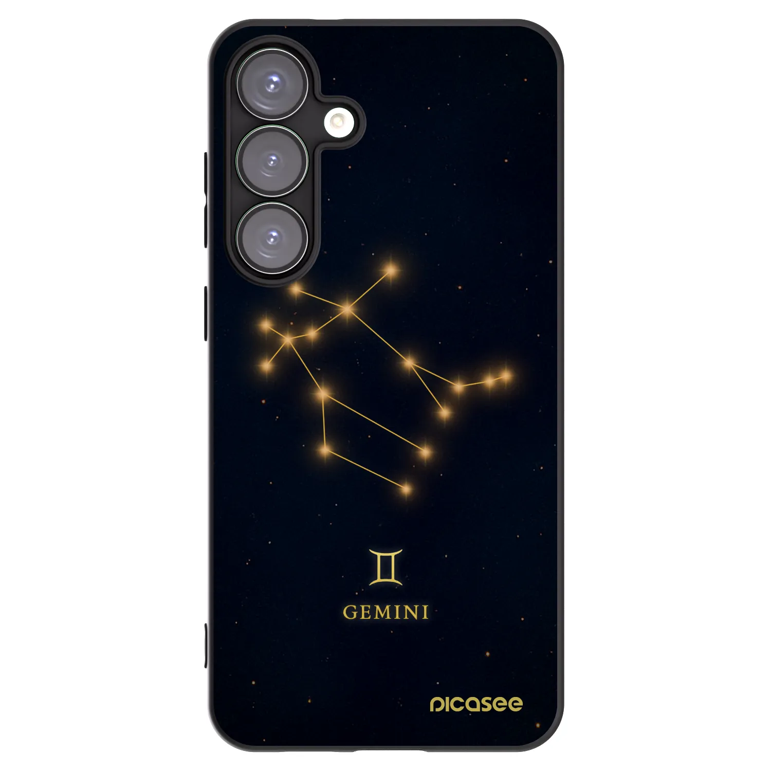 Picasee Μαύρη θήκη σιλικόνης για Samsung Galaxy S25+ 5G - GEMINI