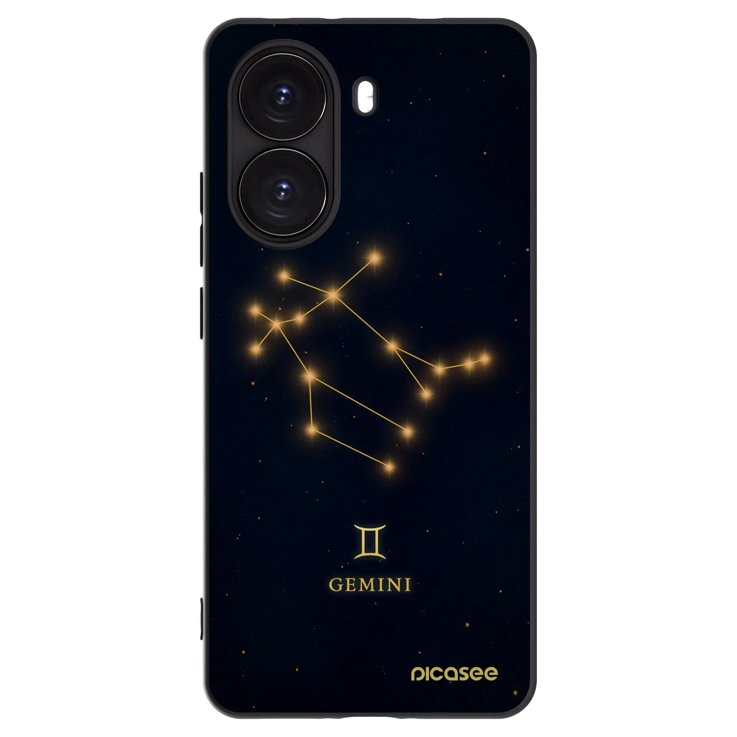 Picasee Μαύρη θήκη σιλικόνης για Xiaomi Poco X7 Pro 5G - GEMINI