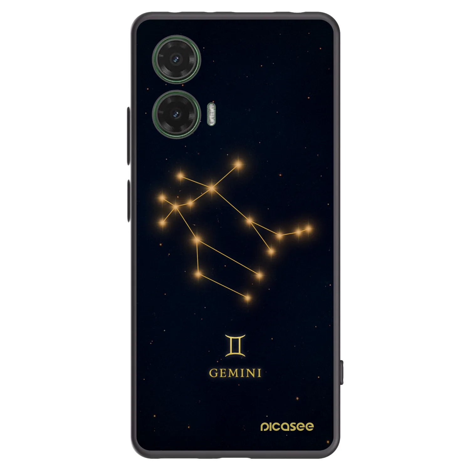 Picasee Μαύρη θήκη σιλικόνης για Motorola Moto G35 5G - GEMINI