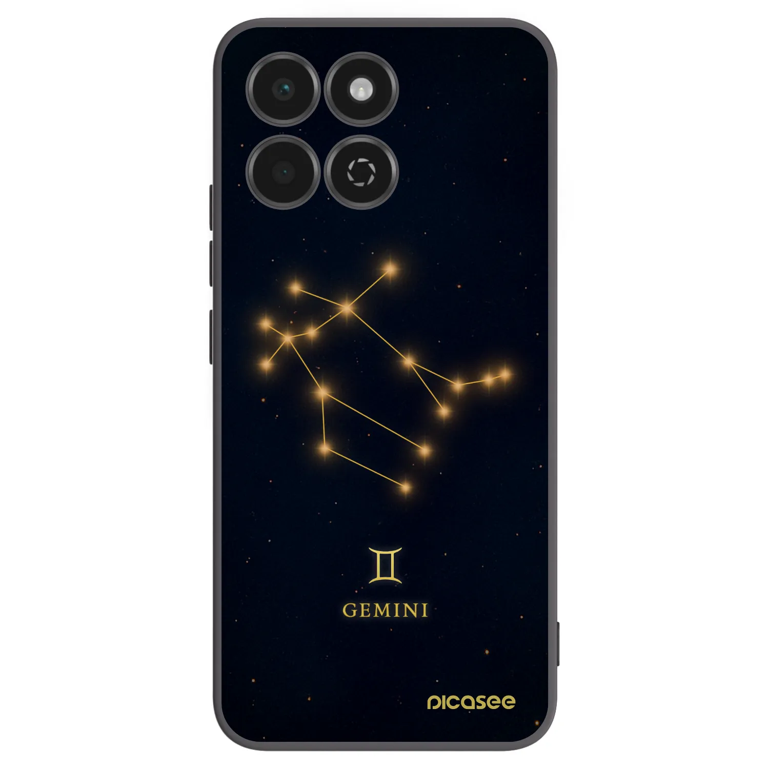 Picasee Μαύρη θήκη σιλικόνης για Honor 200 Smart 5G - GEMINI