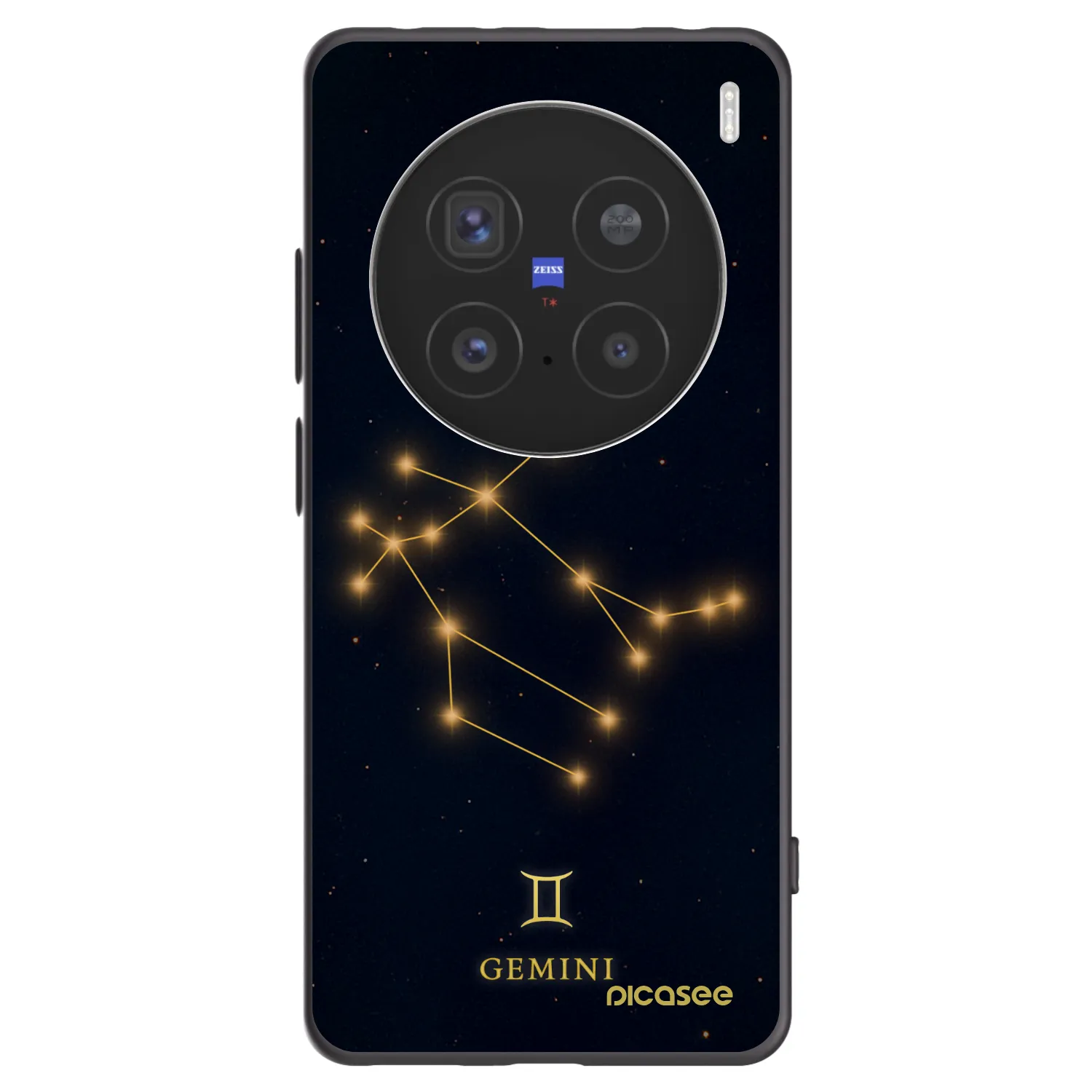 Picasee Μαύρη θήκη σιλικόνης για Vivo X200 Pro - GEMINI