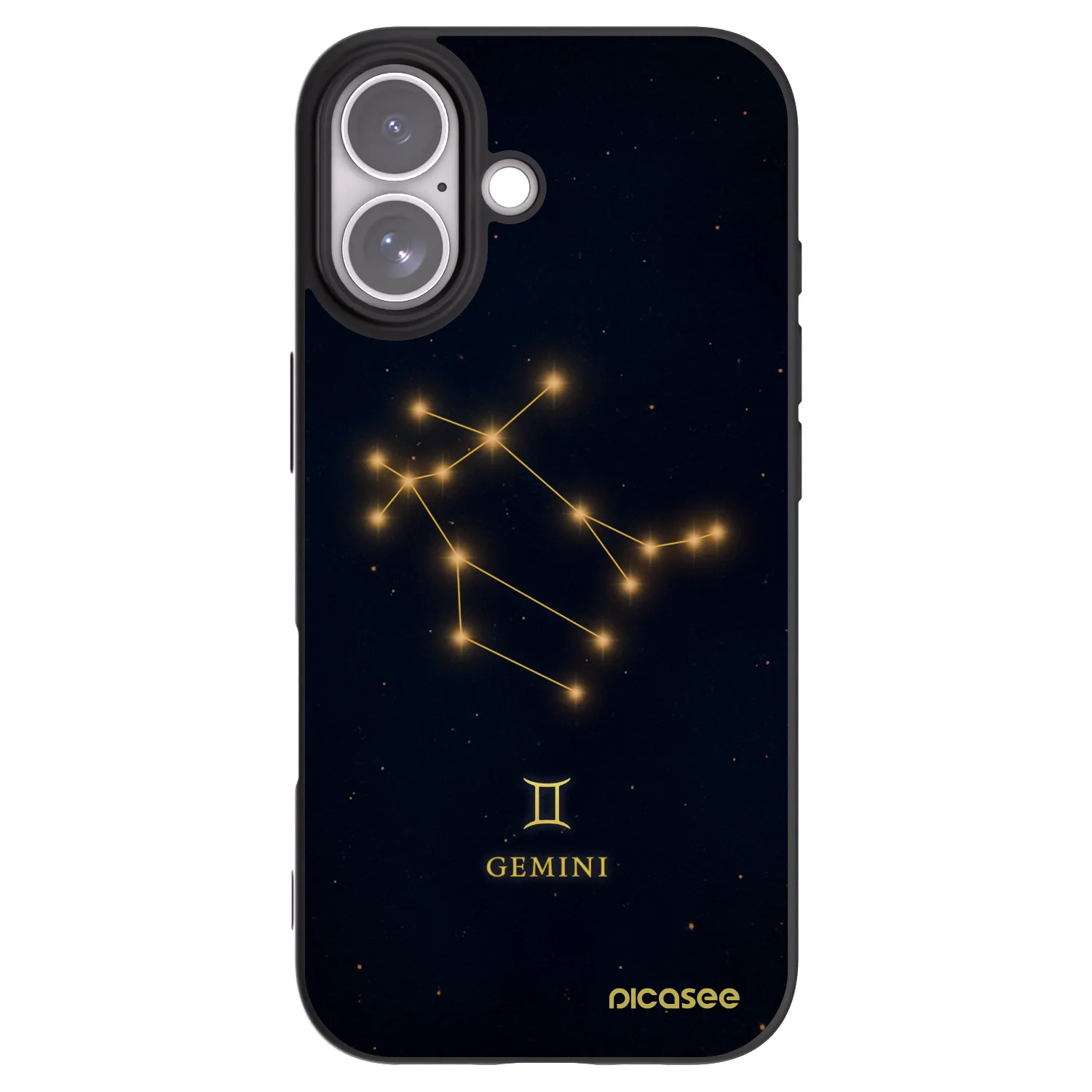 Picasee Μαύρη θήκη σιλικόνης για Apple iPhone 17 - GEMINI