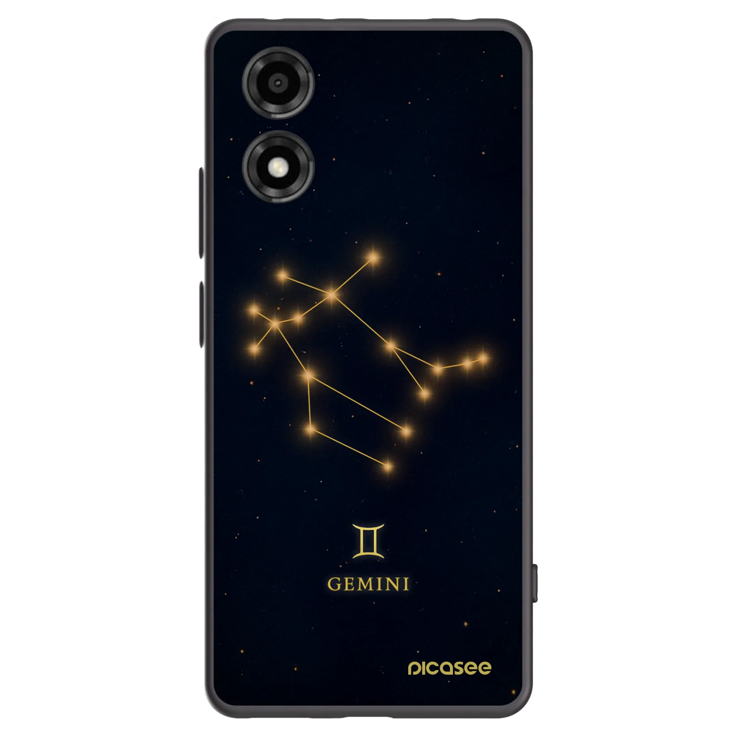 Picasee Μαύρη θήκη σιλικόνης για Motorola Moto E14 - GEMINI