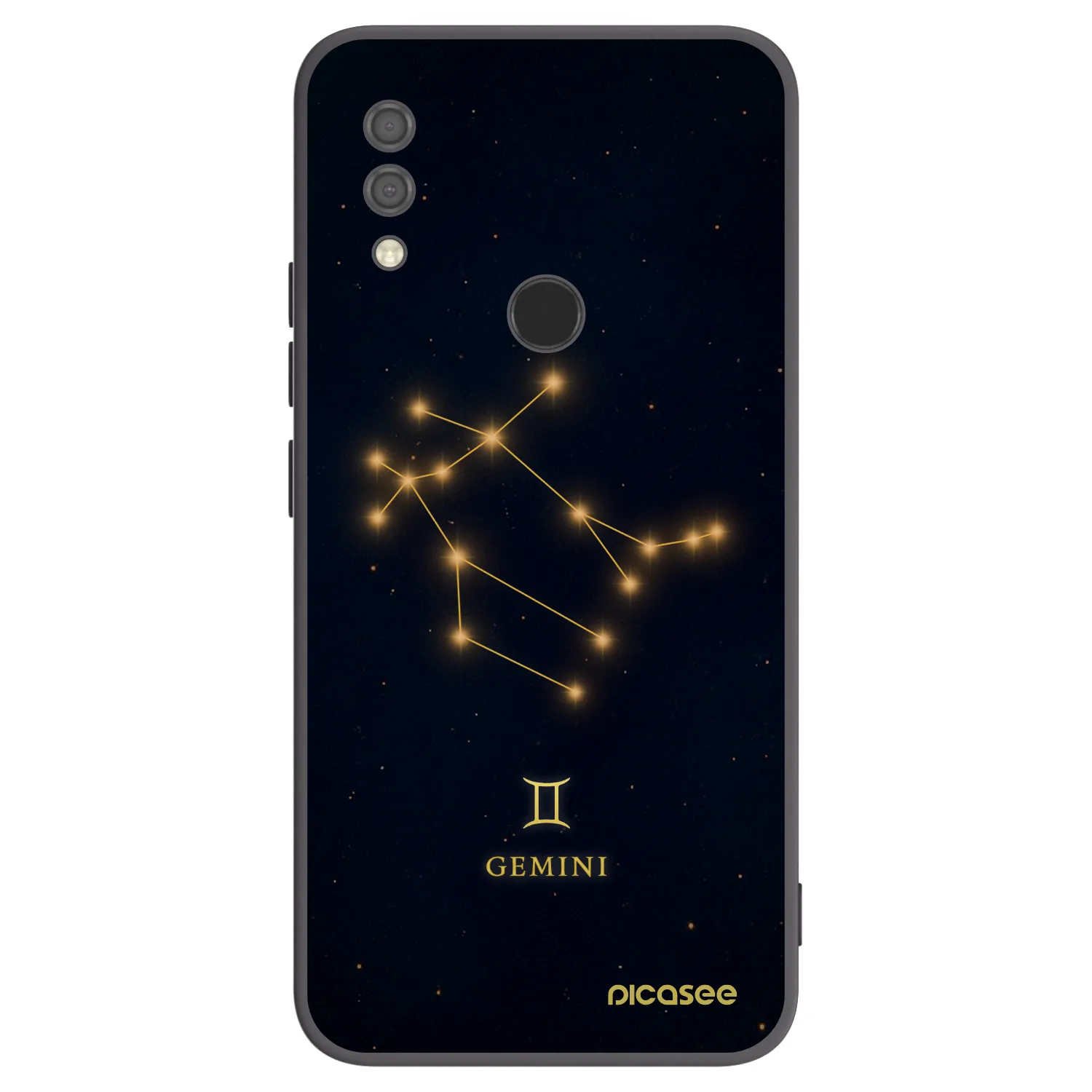 Picasee Μαύρη θήκη σιλικόνης για Xiaomi Redmi 7 - GEMINI