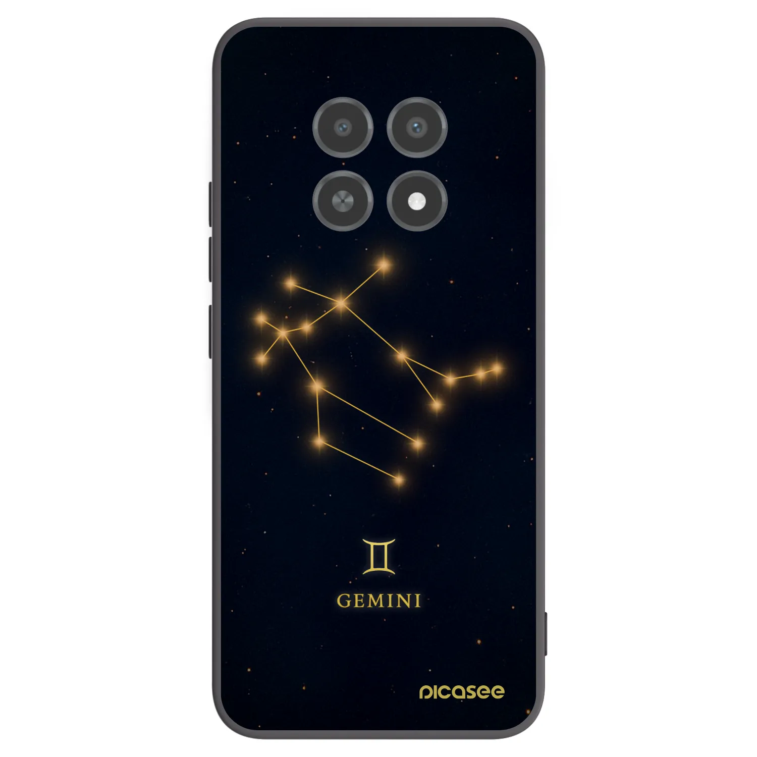 Picasee Μαύρη θήκη σιλικόνης για Realme 12X - GEMINI