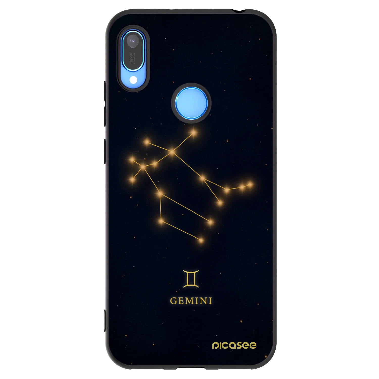 Picasee Μαύρη θήκη σιλικόνης για Huawei Y6 2019 - GEMINI