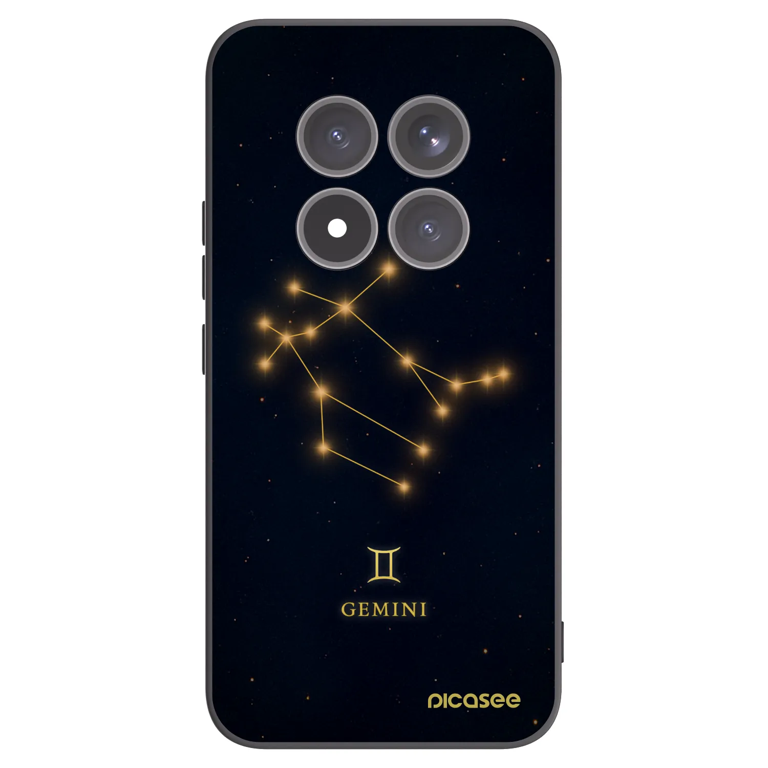 Picasee Μαύρη θήκη σιλικόνης για Xiaomi Redmi Note 15 Pro+ - GEMINI