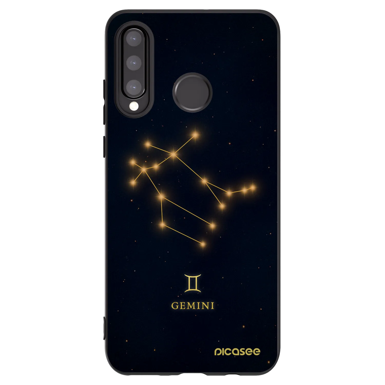 Picasee Μαύρη θήκη σιλικόνης για Huawei P30 Lite - GEMINI