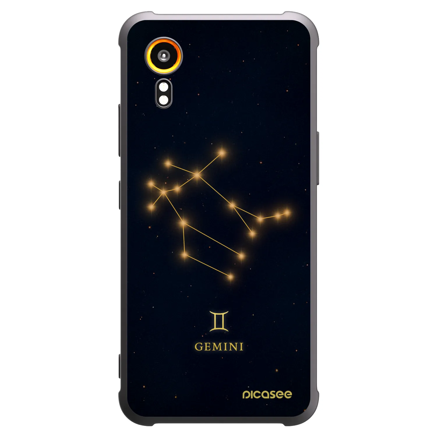 Picasee Μαύρη θήκη σιλικόνης για Samsung Galaxy Xcover 7 - GEMINI