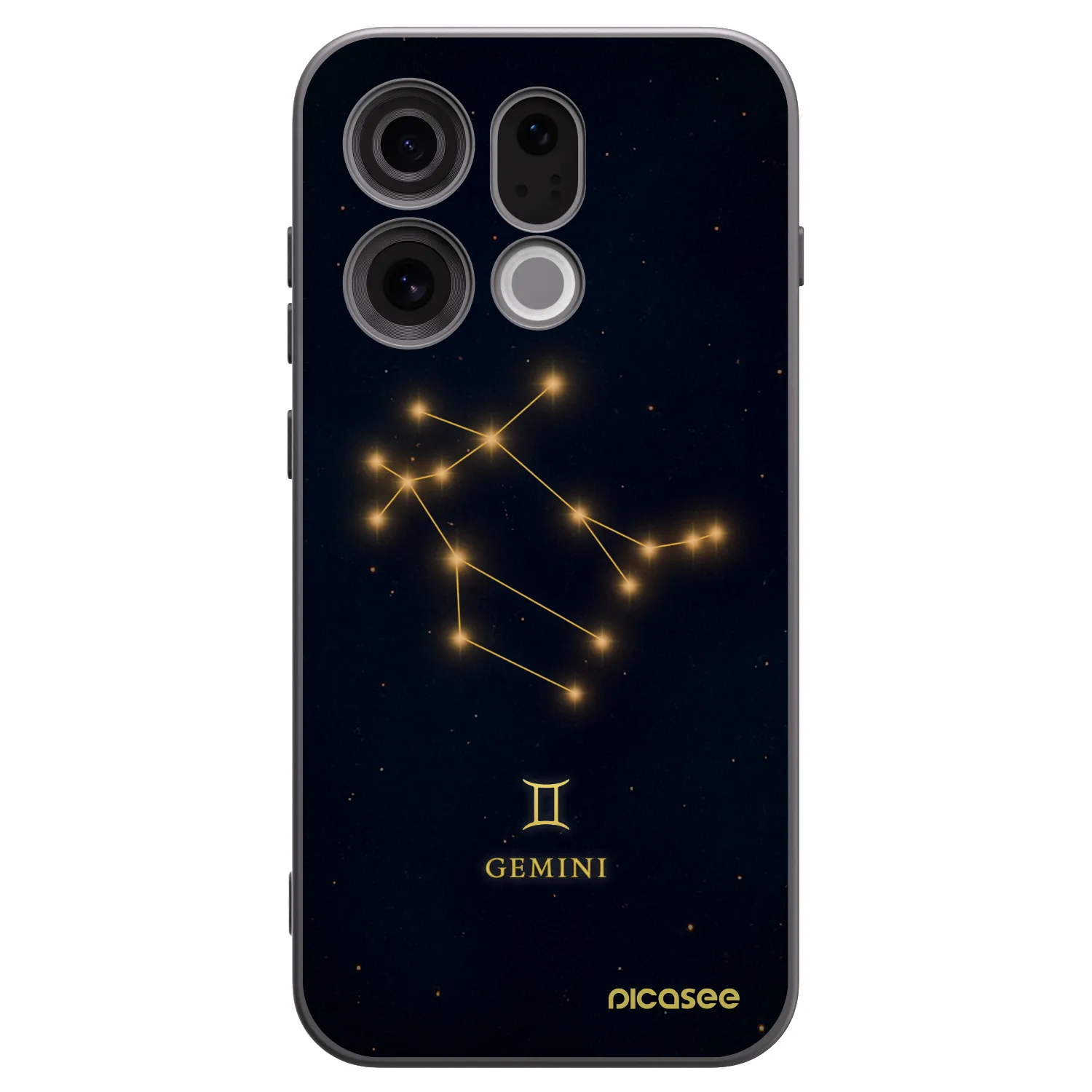 Picasee Μαύρη θήκη σιλικόνης για OPPO Find X9 - GEMINI