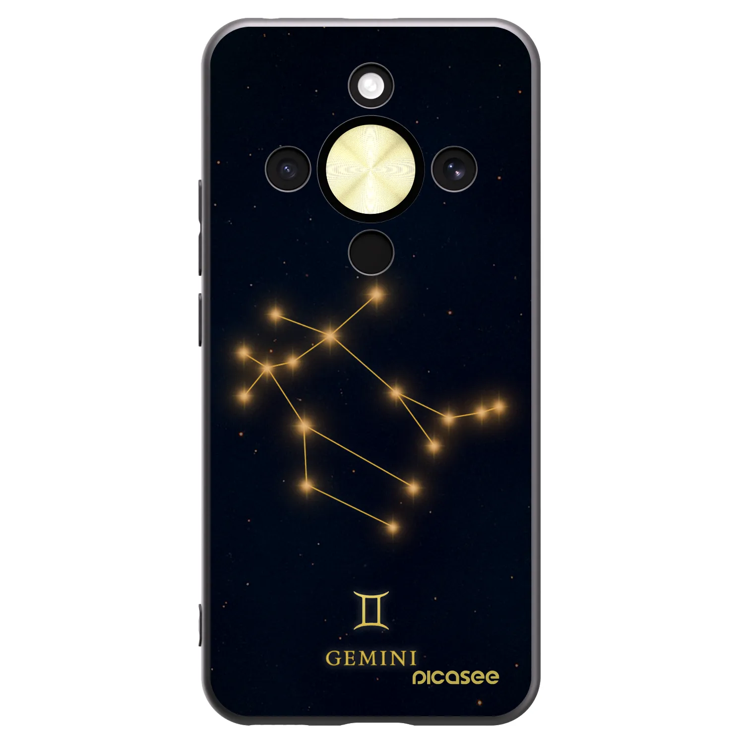 Picasee Μαύρη θήκη σιλικόνης για Honor Magic8 Lite 5G - GEMINI