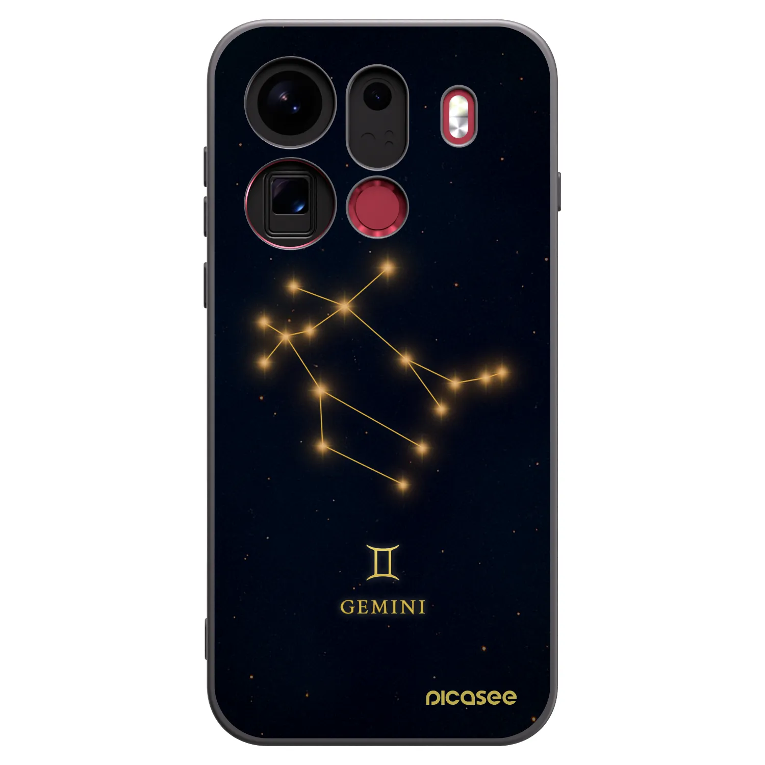 Picasee Μαύρη θήκη σιλικόνης για OPPO Find X9 Pro - GEMINI