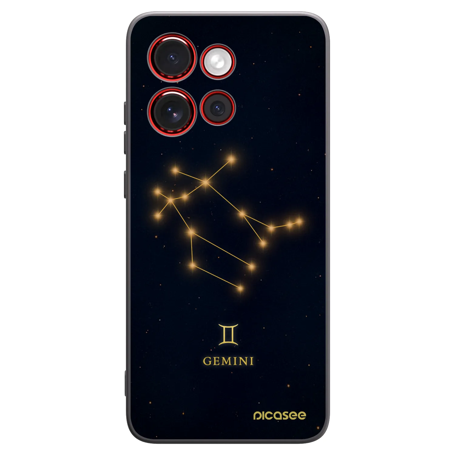 Picasee Μαύρη θήκη σιλικόνης για Motorola Edge 60 Neo 5G - GEMINI