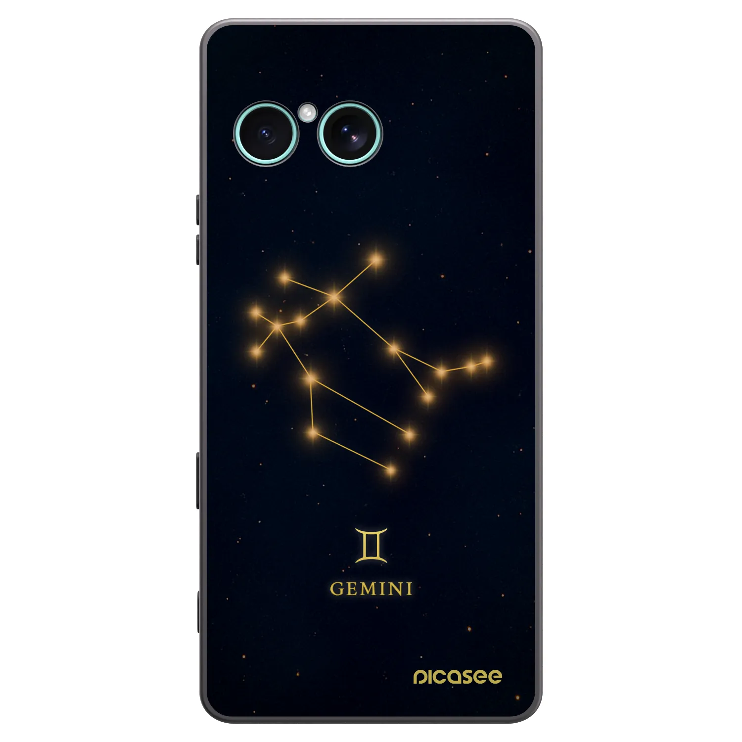 Picasee Μαύρη θήκη σιλικόνης για Sony Xperia 10 VII - GEMINI