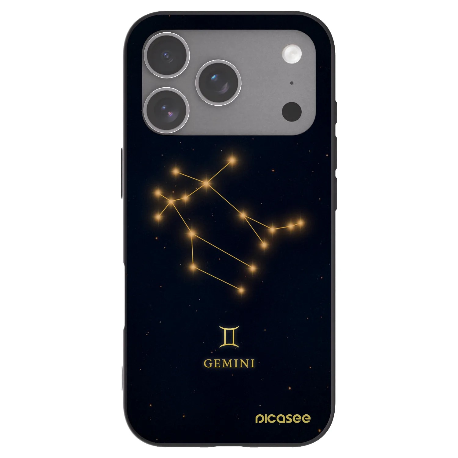 Picasee Μαύρη θήκη σιλικόνης για Apple iPhone 18 Pro - GEMINI
