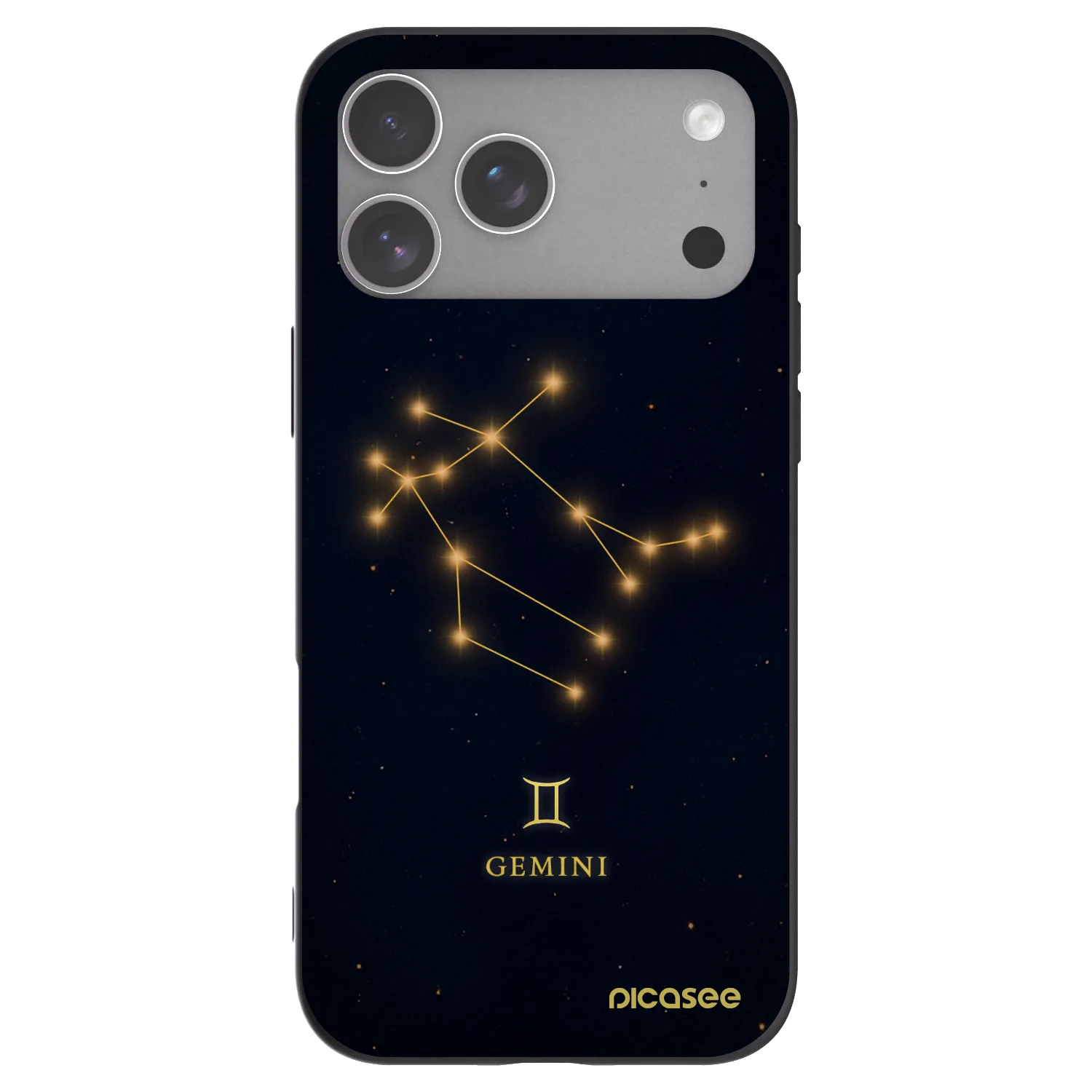 Picasee Μαύρη θήκη σιλικόνης για Apple iPhone 18 Pro Max - GEMINI