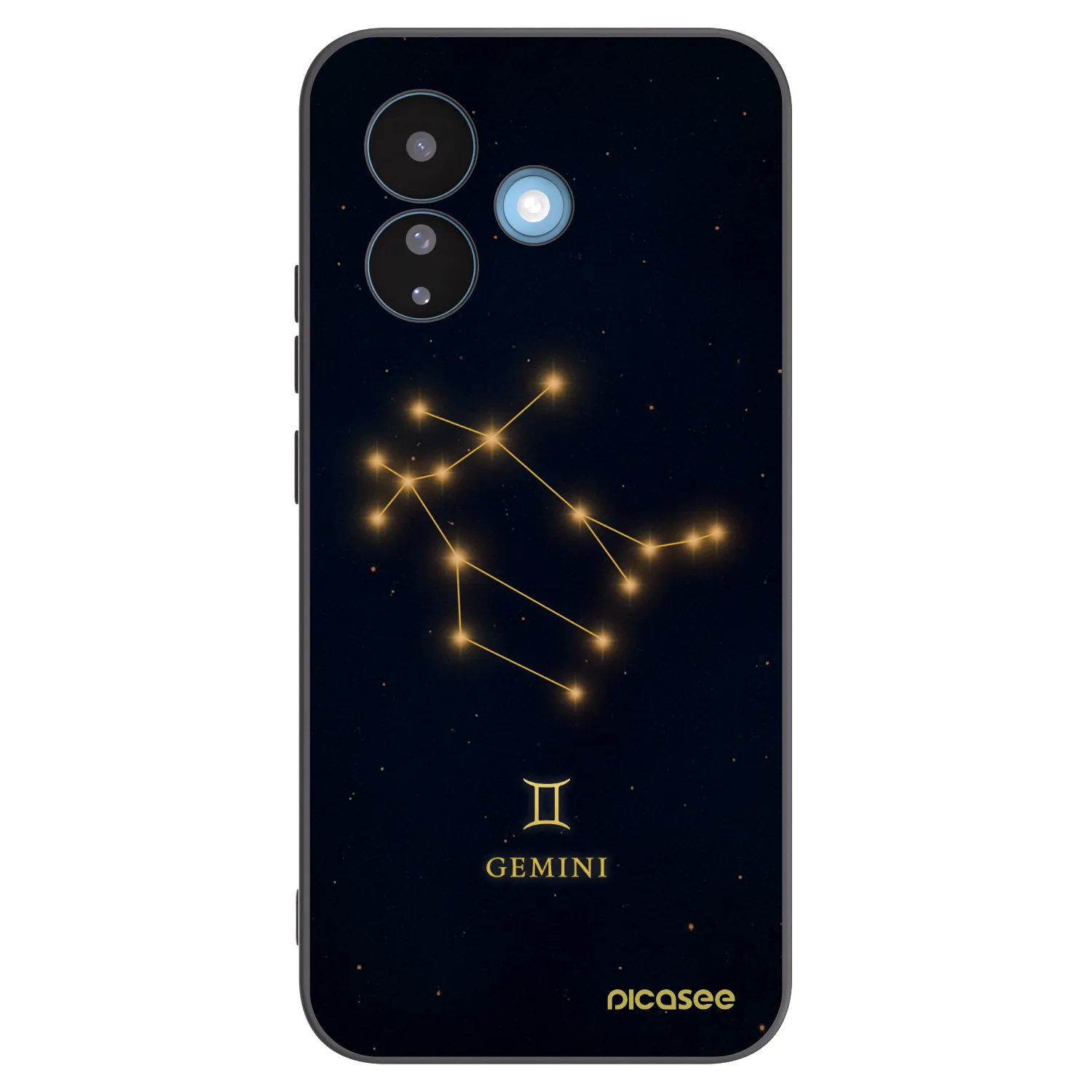 Picasee Μαύρη θήκη σιλικόνης για Xiaomi Redmi Note 17 Pro 5G - GEMINI