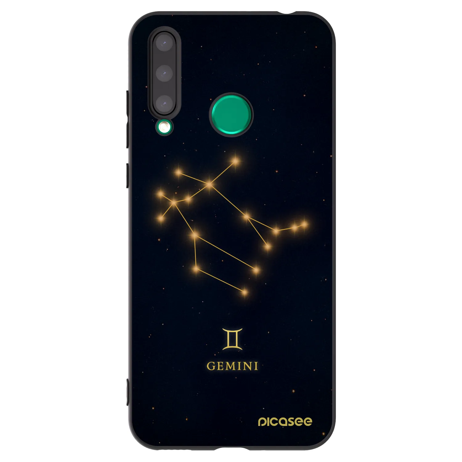 Picasee Μαύρη θήκη σιλικόνης για Honor 20 Lite - GEMINI