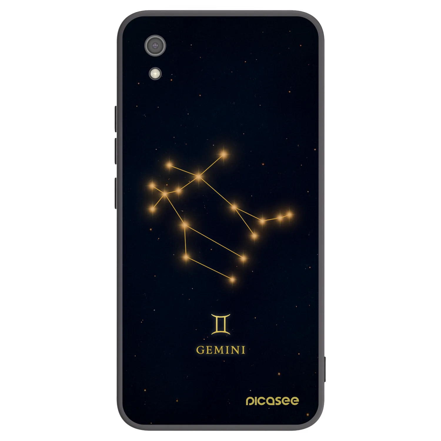 Picasee Μαύρη θήκη σιλικόνης για Xiaomi Redmi 7A - GEMINI