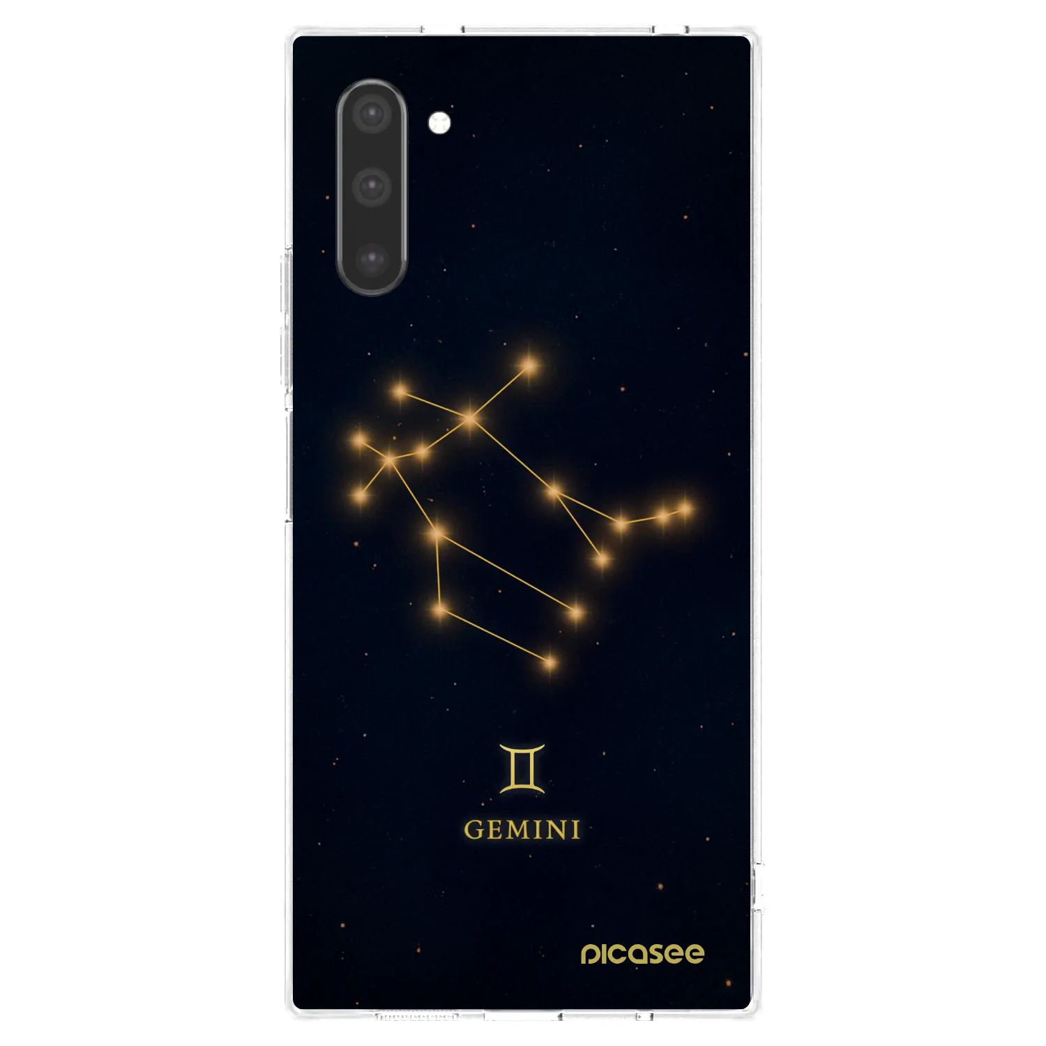 Picasee διαφανής θήκη σιλικόνης Samsung Galaxy Note 10 N970F - GEMINI