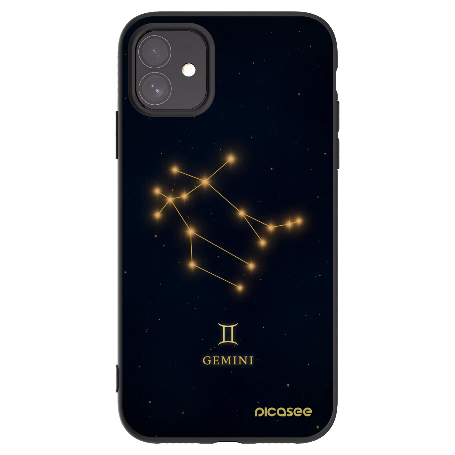 Picasee Μαύρη θήκη σιλικόνης για Apple iPhone 11 - GEMINI