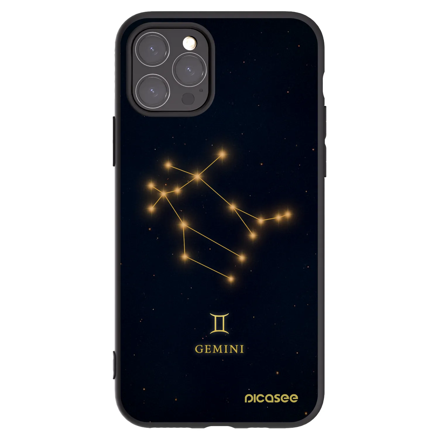 Picasee Μαύρη θήκη σιλικόνης για Apple iPhone 11 Pro - GEMINI