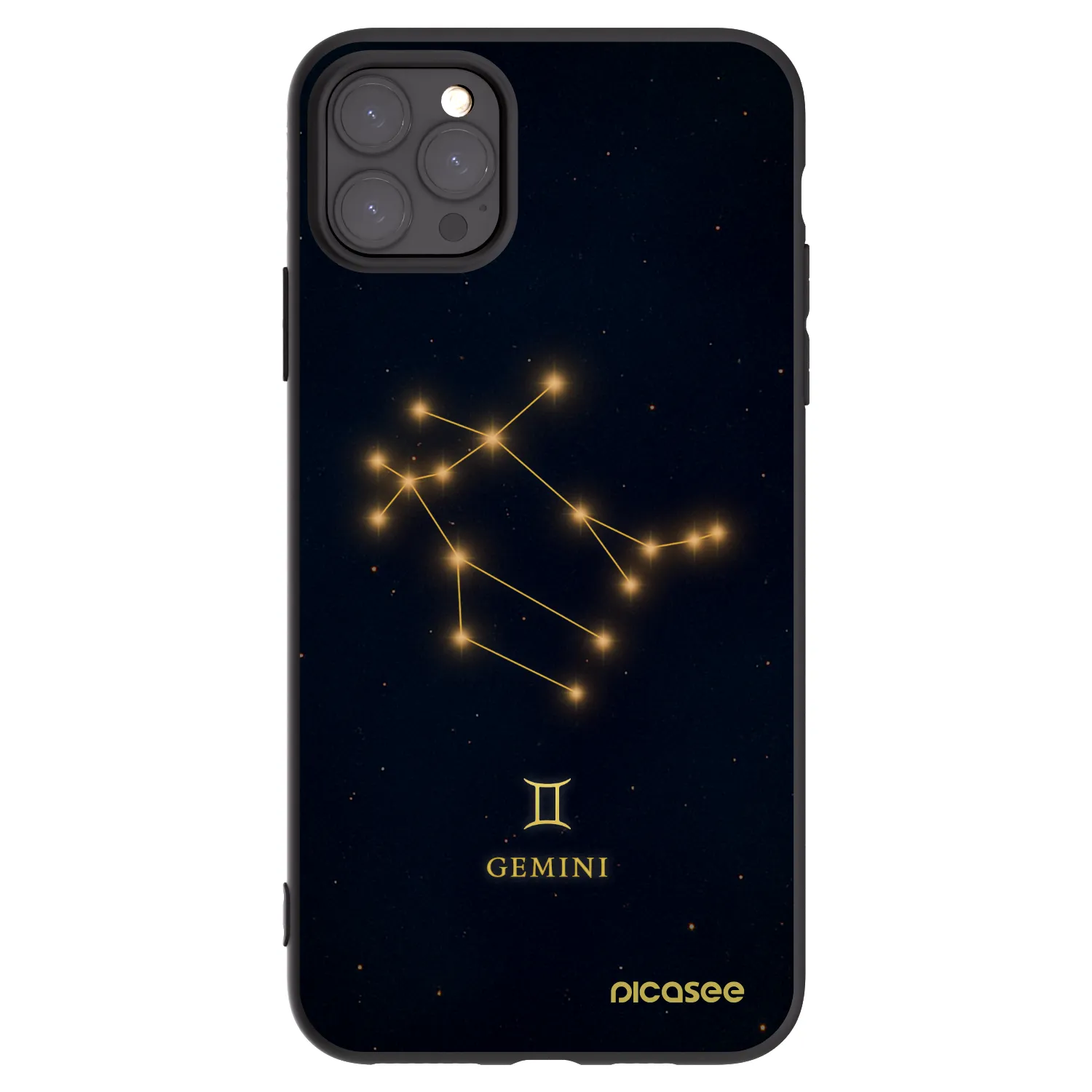 Picasee Μαύρη θήκη σιλικόνης για Apple iPhone 11 Pro Max - GEMINI