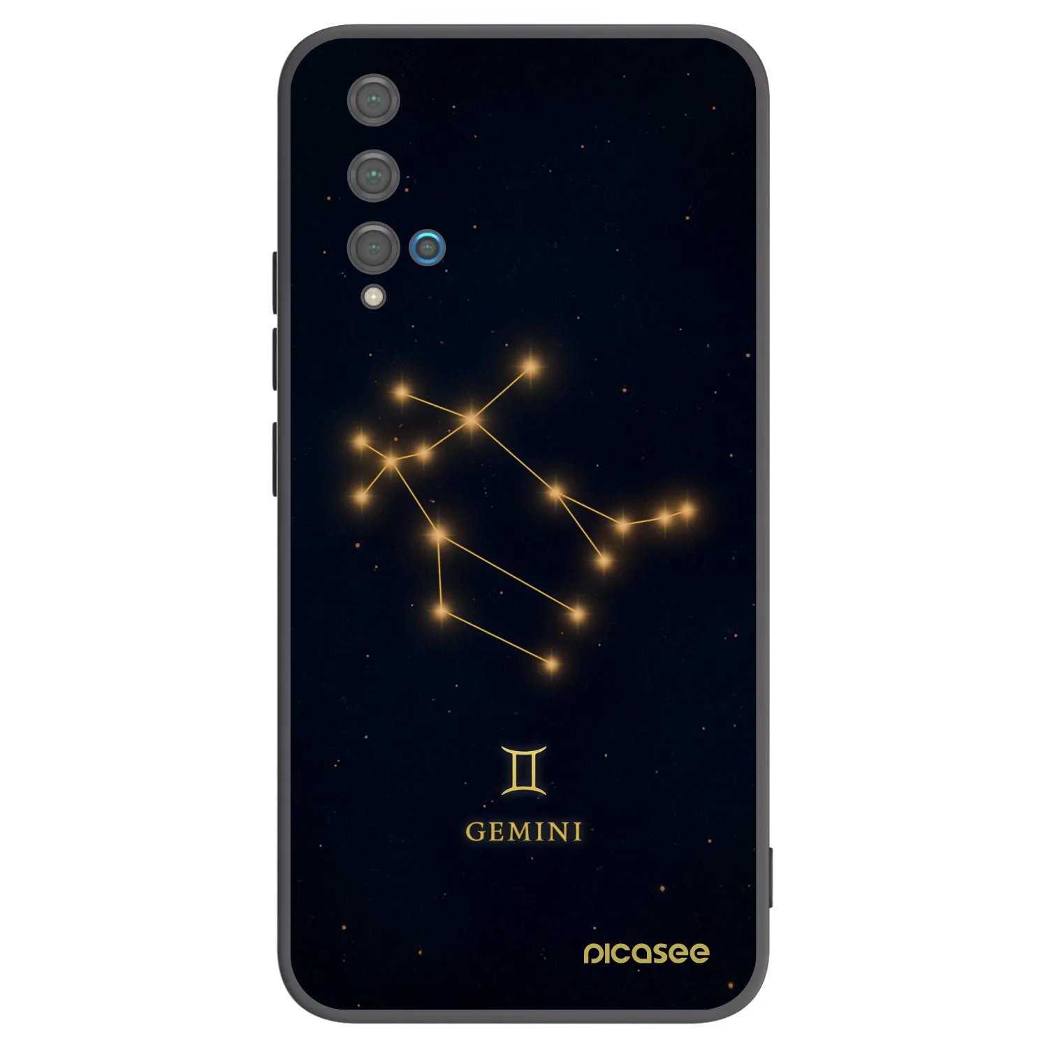 Picasee Μαύρη θήκη σιλικόνης για Huawei Nova 5T - GEMINI