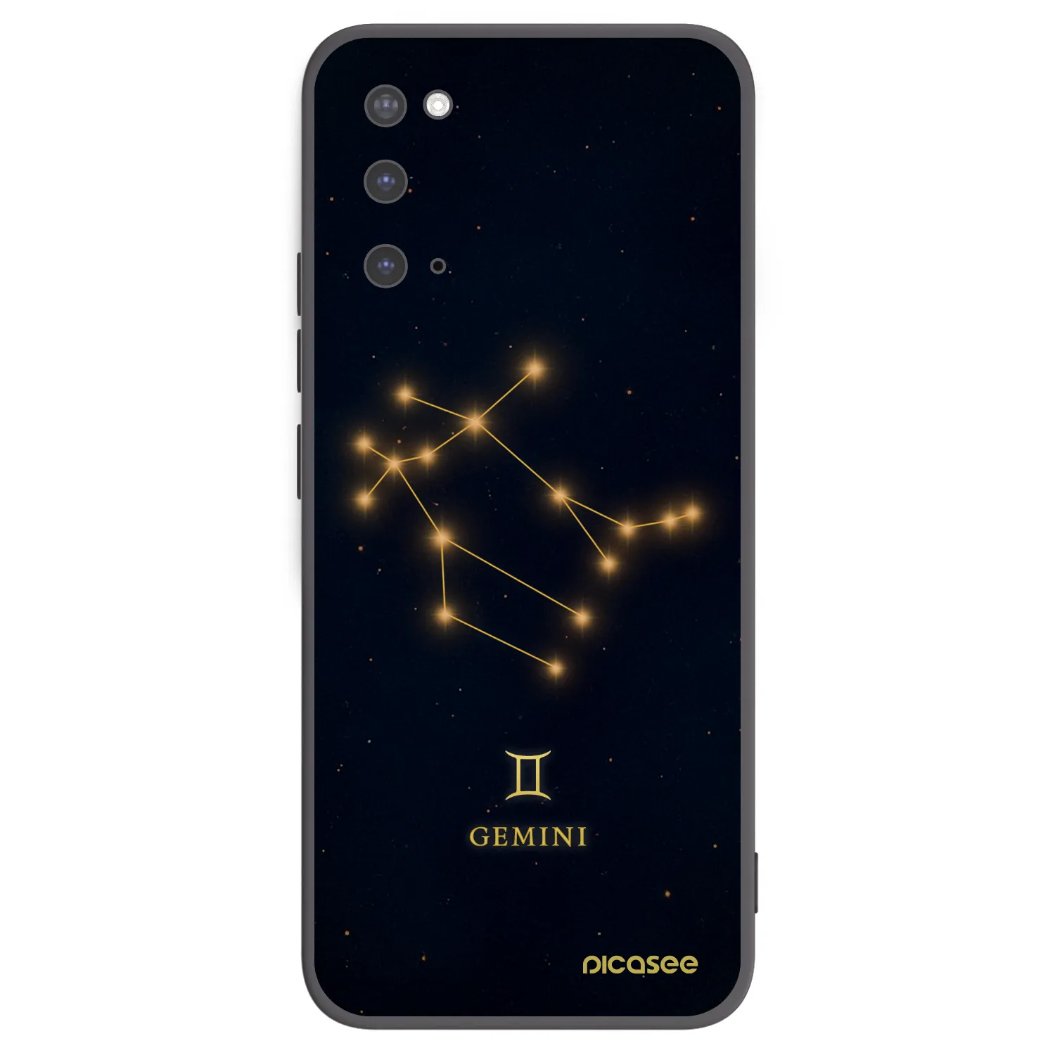 Picasee Μαύρη θήκη σιλικόνης για Samsung Galaxy S20 G980F - GEMINI