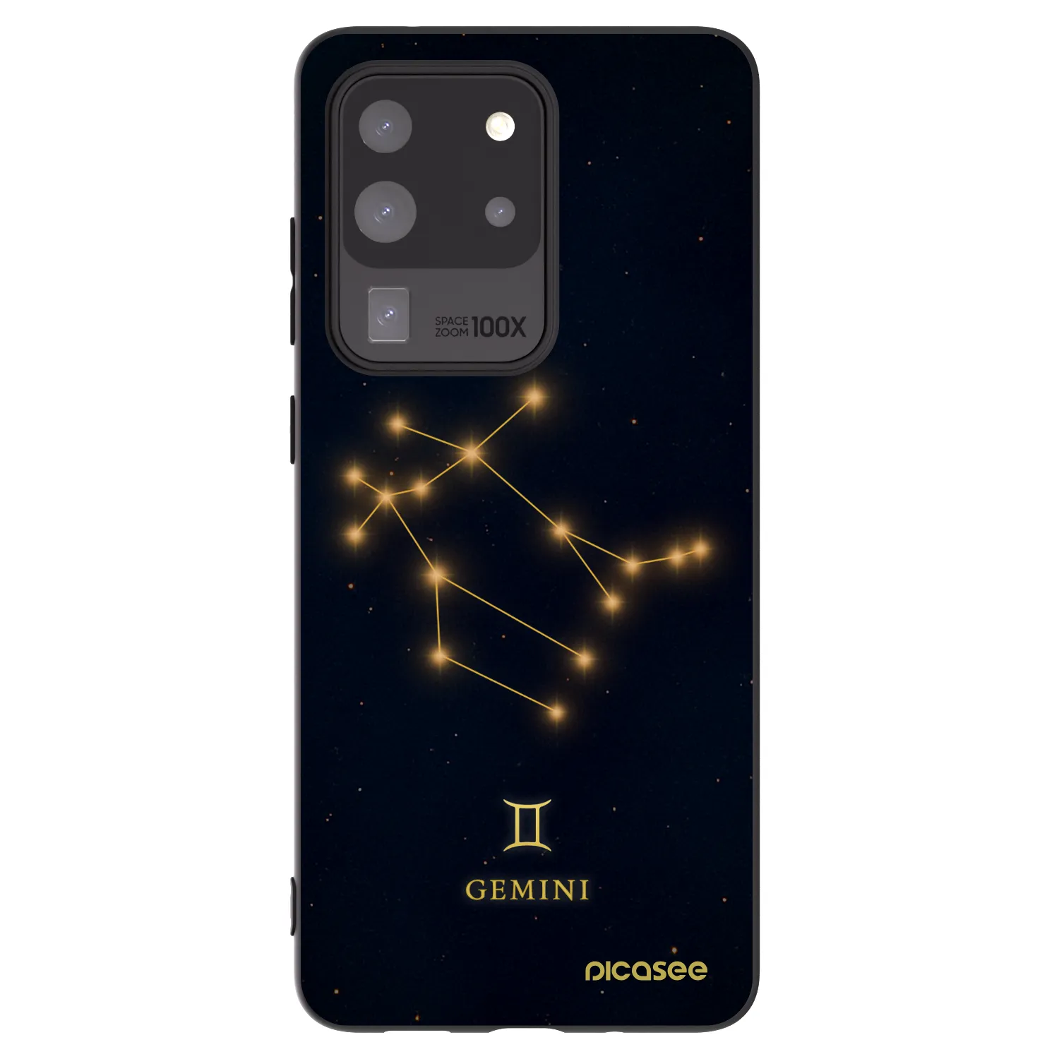 Picasee Μαύρη θήκη σιλικόνης για Samsung Galaxy S20 Ultra 5G G988F - GEMINI