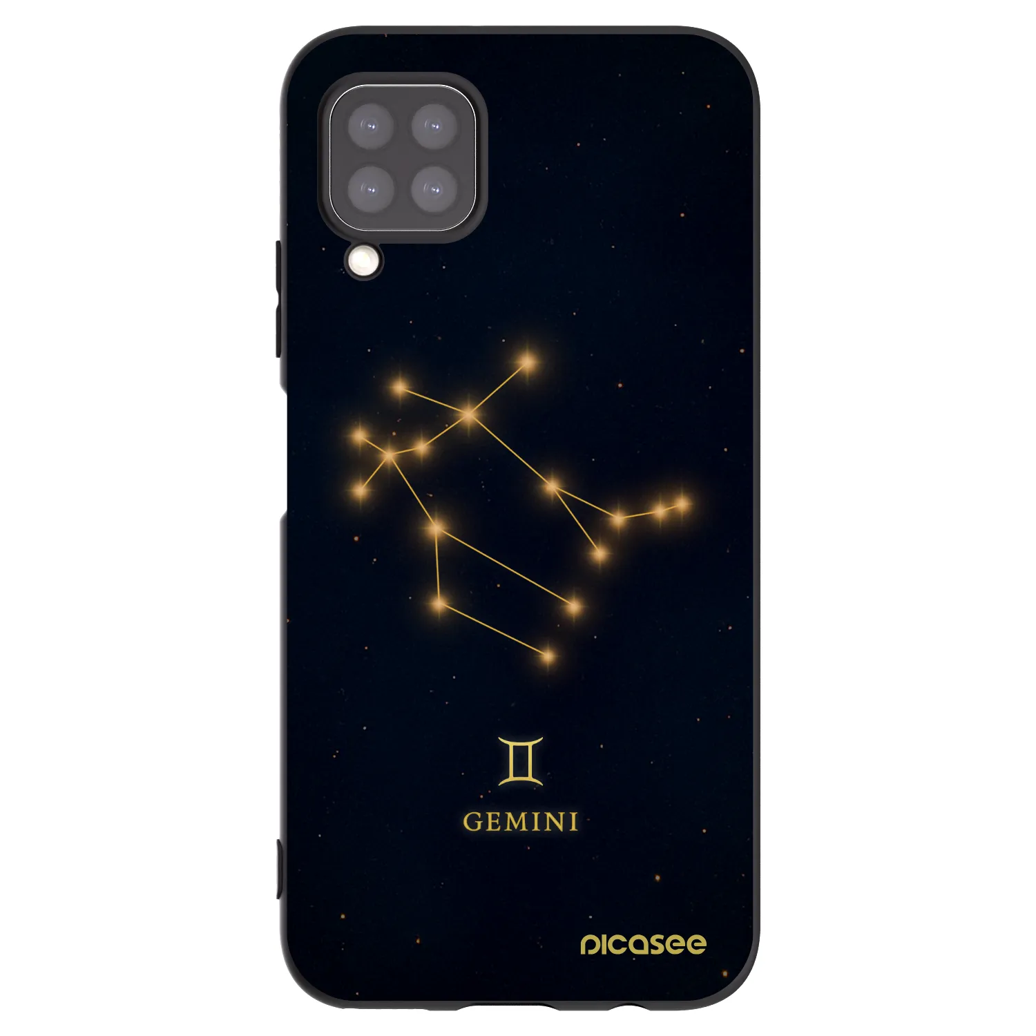 Picasee Μαύρη θήκη σιλικόνης για Huawei P40 Lite - GEMINI