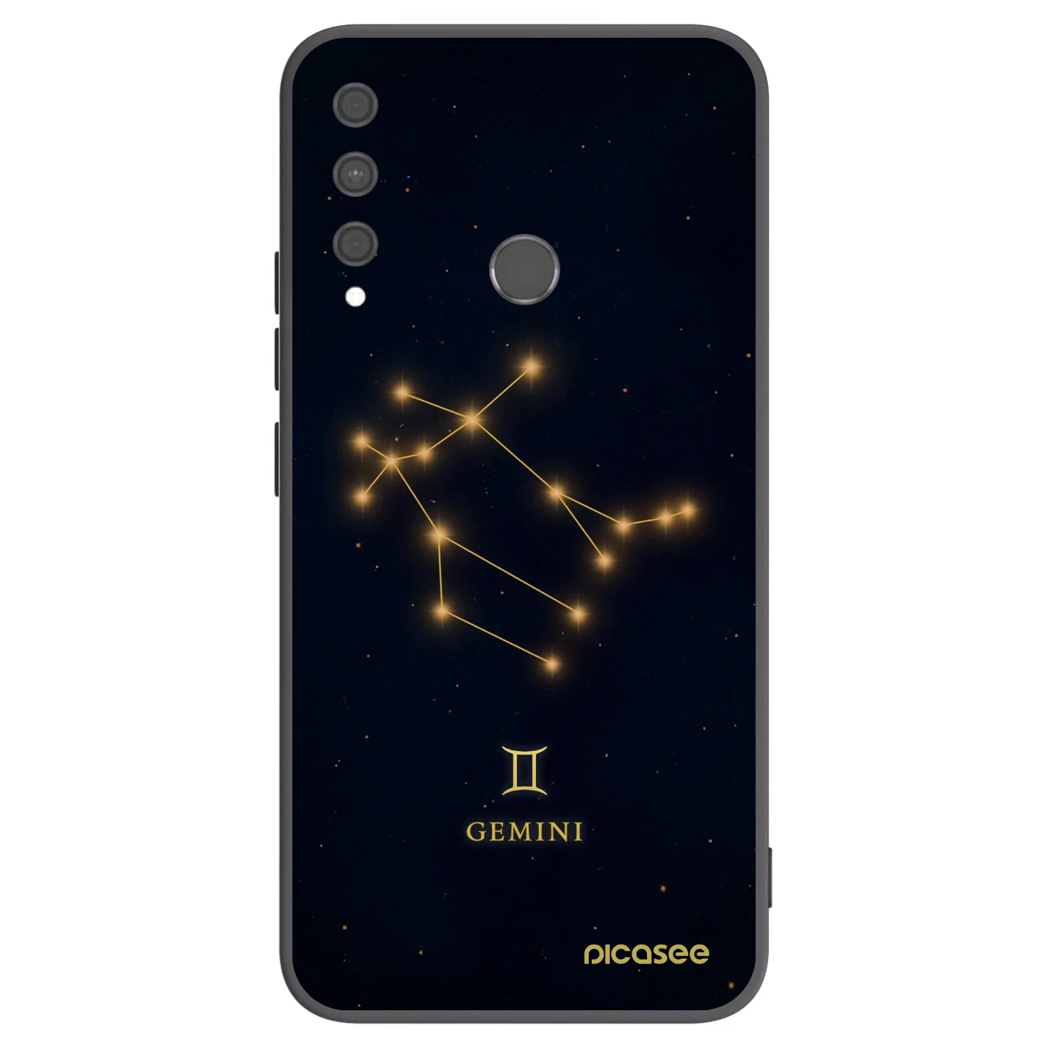 Picasee Μαύρη θήκη σιλικόνης για Huawei P40 Lite E - GEMINI