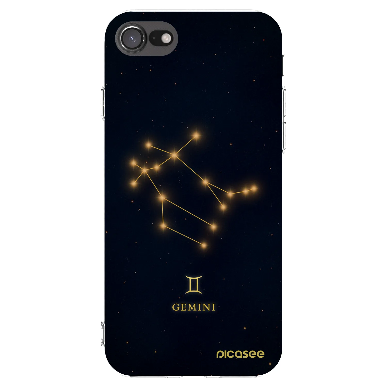 Picasee διαφανής θήκη σιλικόνης Apple iPhone SE 2020 - GEMINI