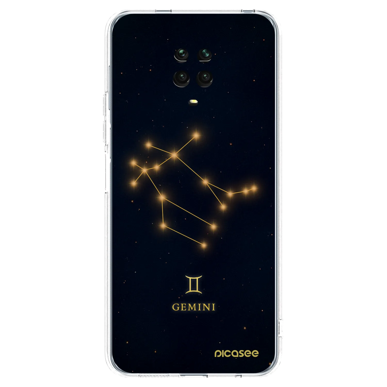 Picasee διαφανής θήκη σιλικόνης Xiaomi Redmi Note 9 Pro - GEMINI