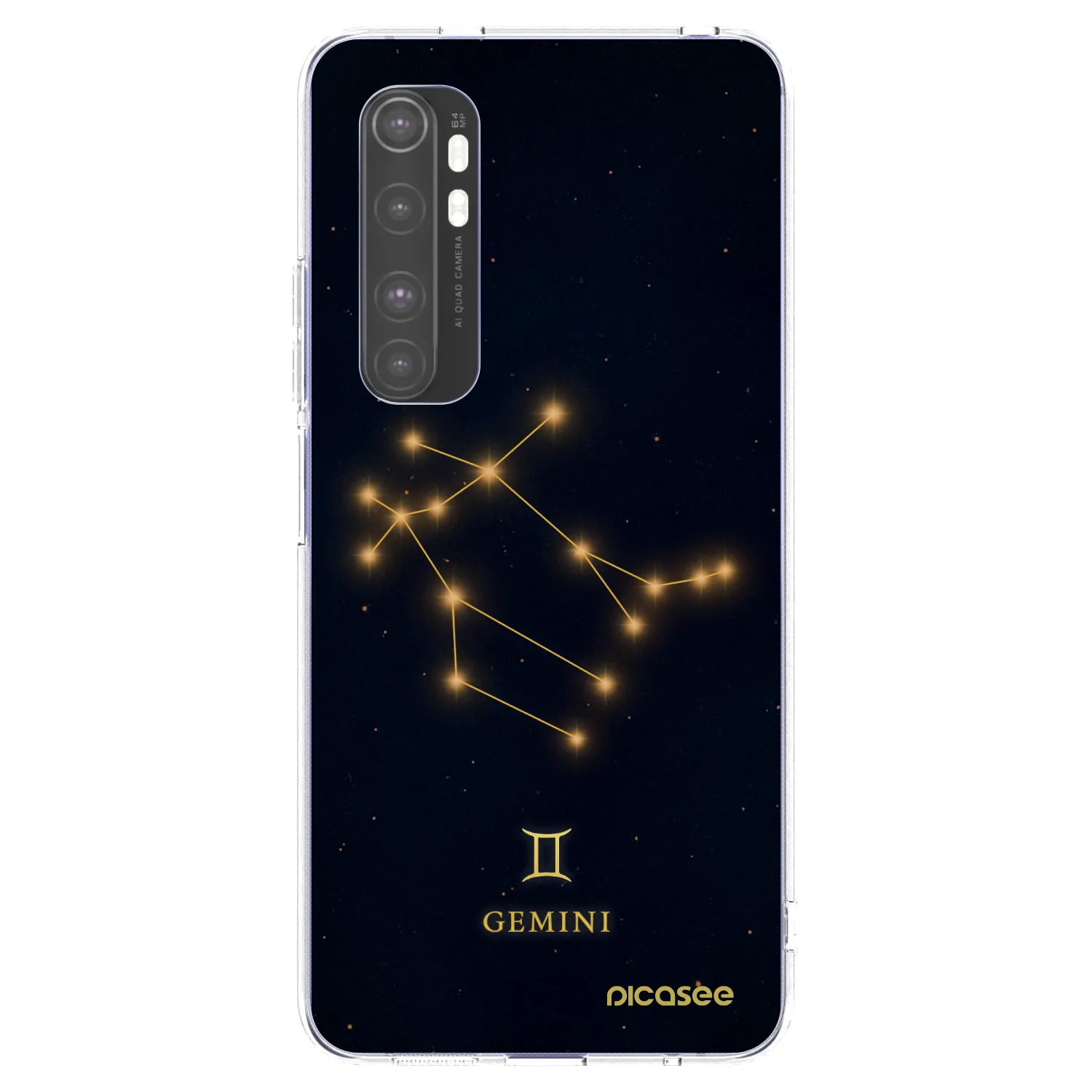 Picasee διαφανής θήκη σιλικόνης Xiaomi Mi Note 10 Lite - GEMINI