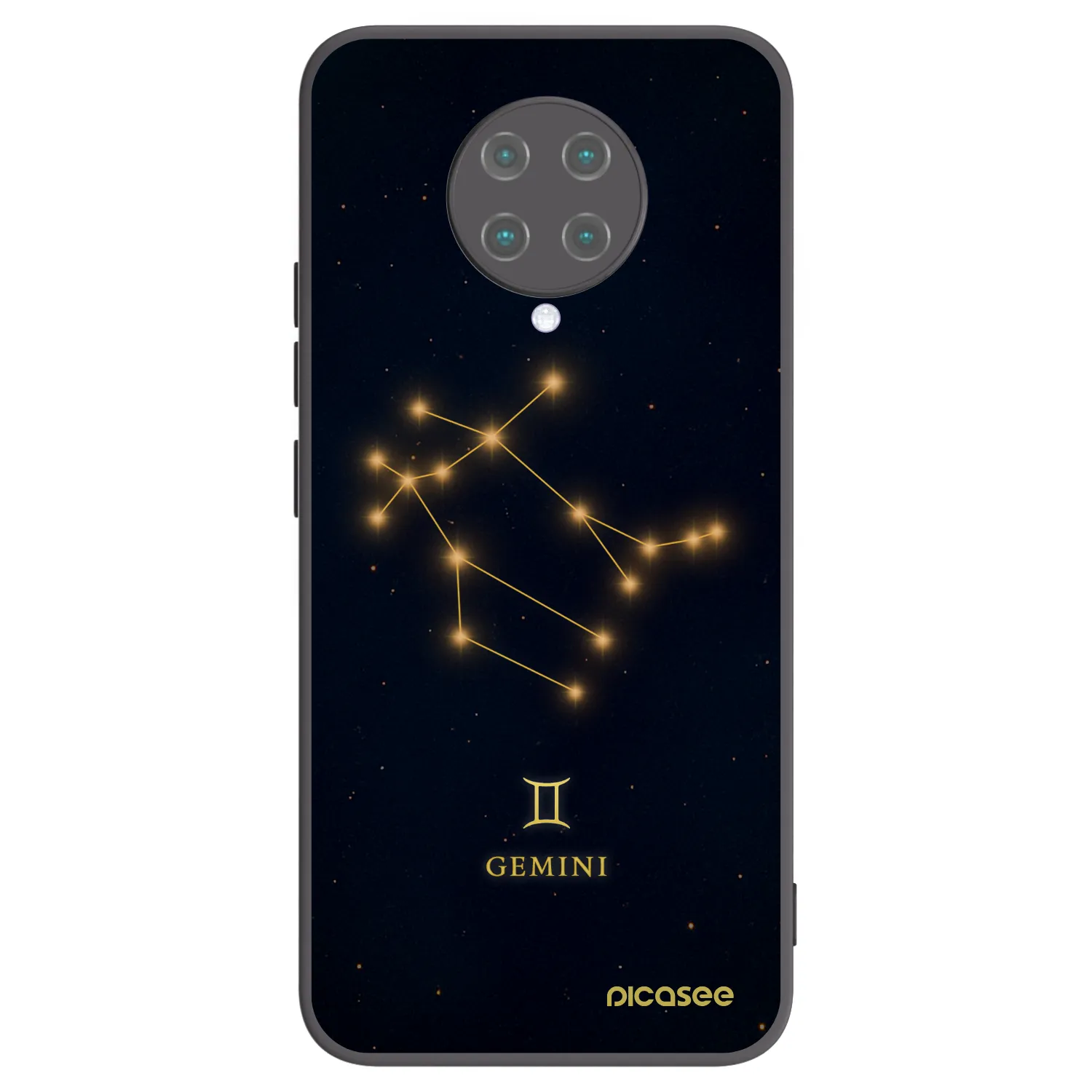 Picasee Μαύρη θήκη σιλικόνης για Xiaomi Poco F2 Pro - GEMINI