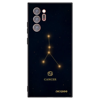Picasee Μαύρη θήκη σιλικόνης για Samsung Galaxy Note 20 Ultra - CANCER