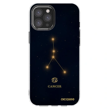 Picasee διαφανής θήκη σιλικόνης Apple iPhone 12 Pro Max - CANCER