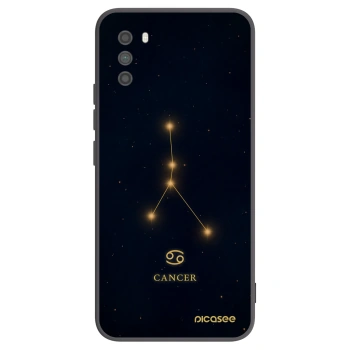 Picasee Μαύρη θήκη σιλικόνης για Xiaomi Poco M3 - CANCER