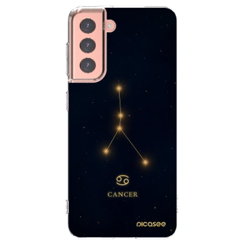 Picasee διαφανής θήκη σιλικόνης Samsung Galaxy S21 5G G991B - CANCER