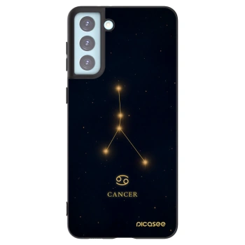 Picasee Μαύρη θήκη σιλικόνης για Samsung Galaxy S21+ 5G G996F - CANCER