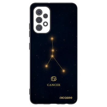 Picasee Μαύρη θήκη σιλικόνης για Samsung Galaxy A32 5G A326B - CANCER