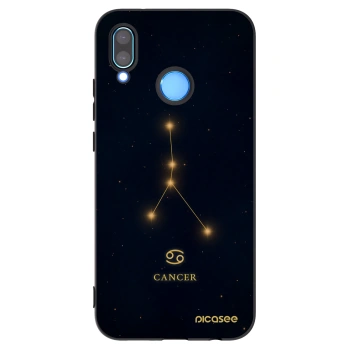 Picasee Μαύρη θήκη σιλικόνης για Huawei P20 Lite - CANCER