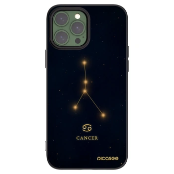 Picasee Μαύρη θήκη σιλικόνης για Apple iPhone 13 Pro Max - CANCER