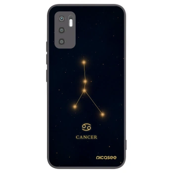 Picasee Μαύρη θήκη σιλικόνης για Xiaomi Redmi Note 10 5G - CANCER