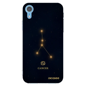 Picasee διαφανής θήκη σιλικόνης Apple iPhone XR - CANCER