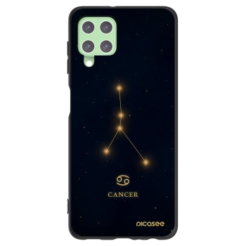Picasee Μαύρη θήκη σιλικόνης για Samsung Galaxy A22 A225F 4G - CANCER