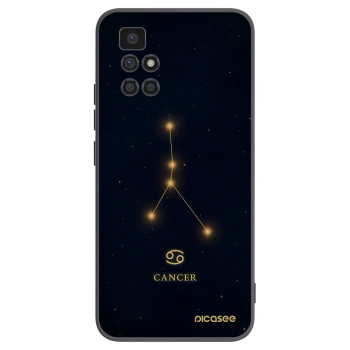 Picasee Μαύρη θήκη σιλικόνης για Xiaomi Redmi 10 - CANCER