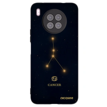 Picasee Μαύρη θήκη σιλικόνης για Huawei Nova 8i - CANCER